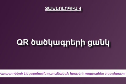 QR ծածկագրերի ցանկ QR ծածկագրերի ցանկ
